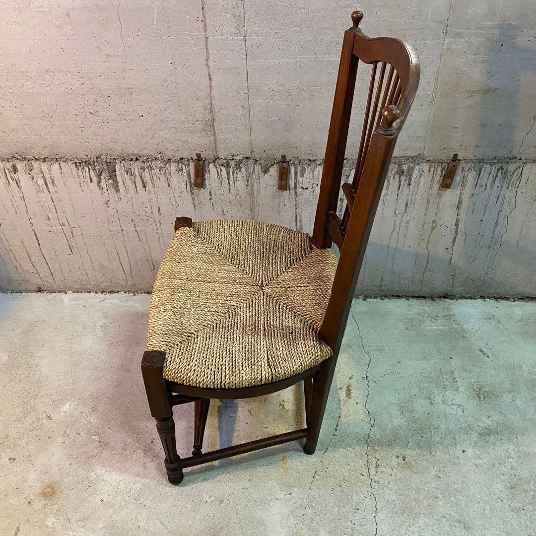 ②西洋　アンティーク　ヴィンテージ　カントリー　ペーパーコード　チェア