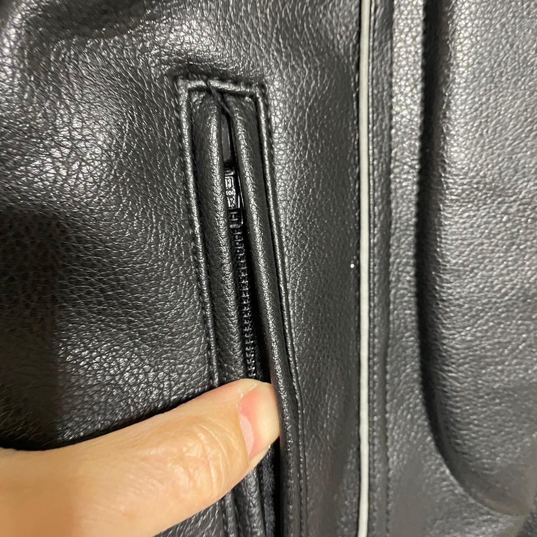 美　アルパインスターズ　レザー　ジャケット　ライダース　バイカー　ブラック　XL