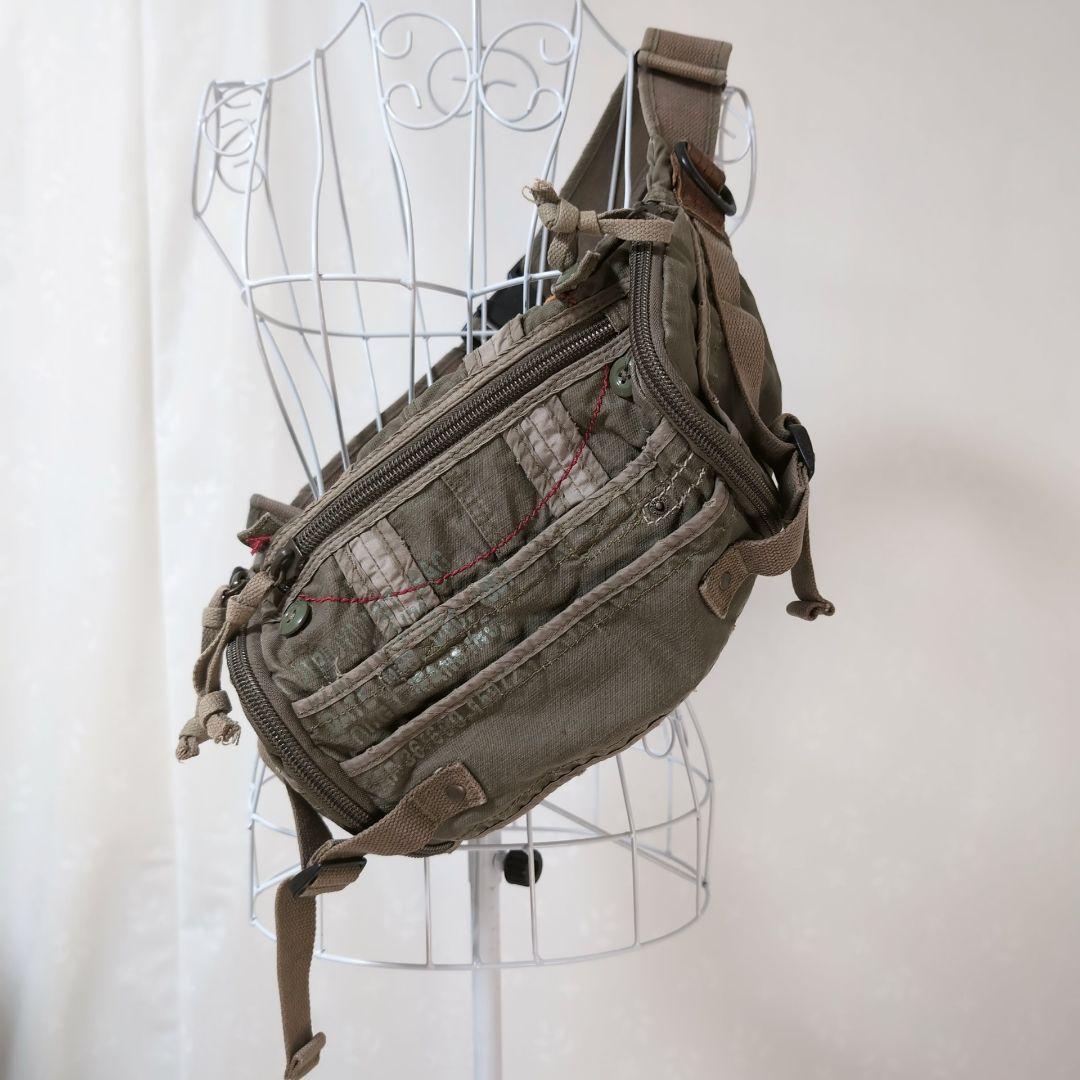 希少 TOUGH JEANSMITH ✨ ボディバッグ ダメージ ミリタリー