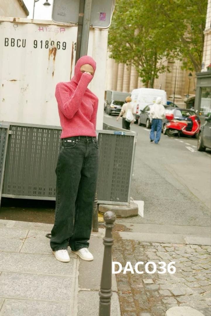 SHISHIKUIブラック ストレートデニム サイズ36