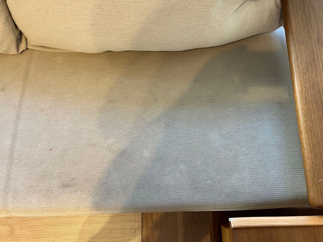 梱包発送頼める便　柏木工CIVIL　ソファ三人掛け　ヘッドクッション付き