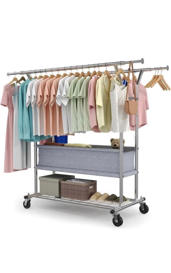 日本未発売モデル HOKEEPER ダブルハンガーレール最大荷重283kg