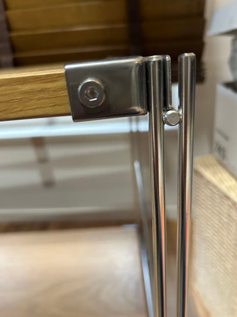 無印良品　ステンレスユニットシェルフ・オーク材