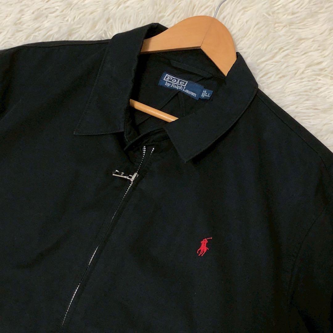 美品◎XL/LLサイズ◎POLO RALPH LAUREN スイングトップ 黒