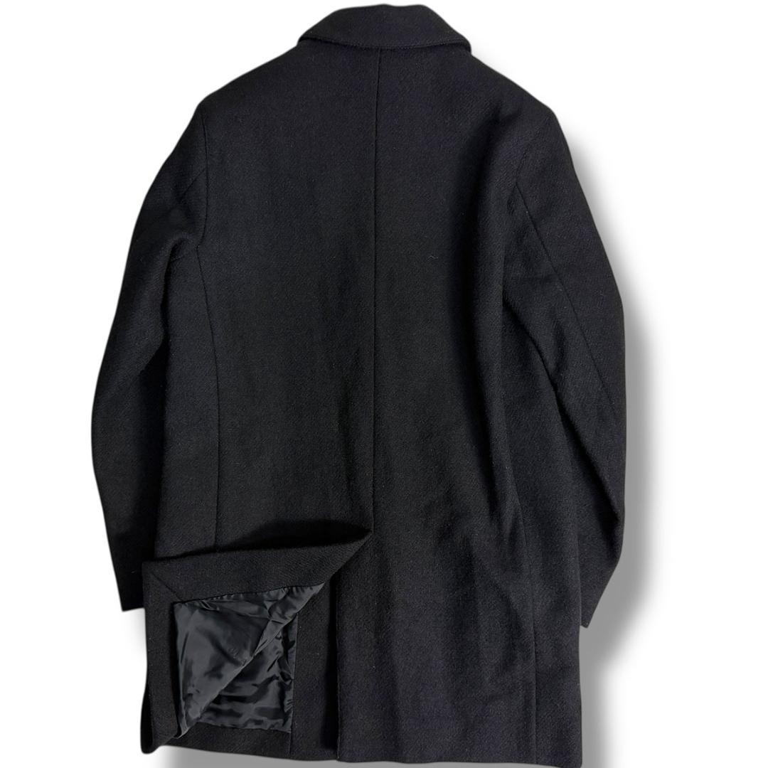 J5018 美品 マッキントッシュ ダンケルドツイードバルマカーンコート 黒36