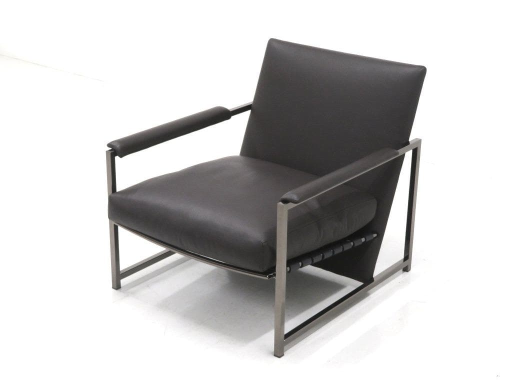 展示品　ミノッティ　総本革　レザー　ラウンジチェア　ソファ　モダン　高級