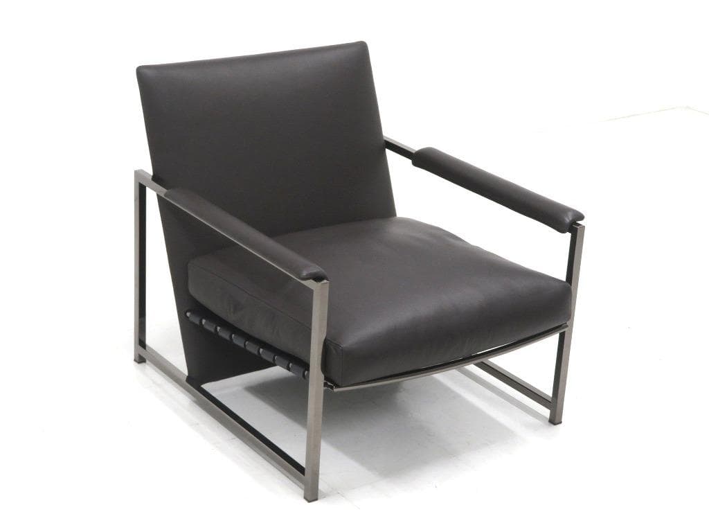 展示品　ミノッティ　総本革　レザー　ラウンジチェア　ソファ　モダン　高級