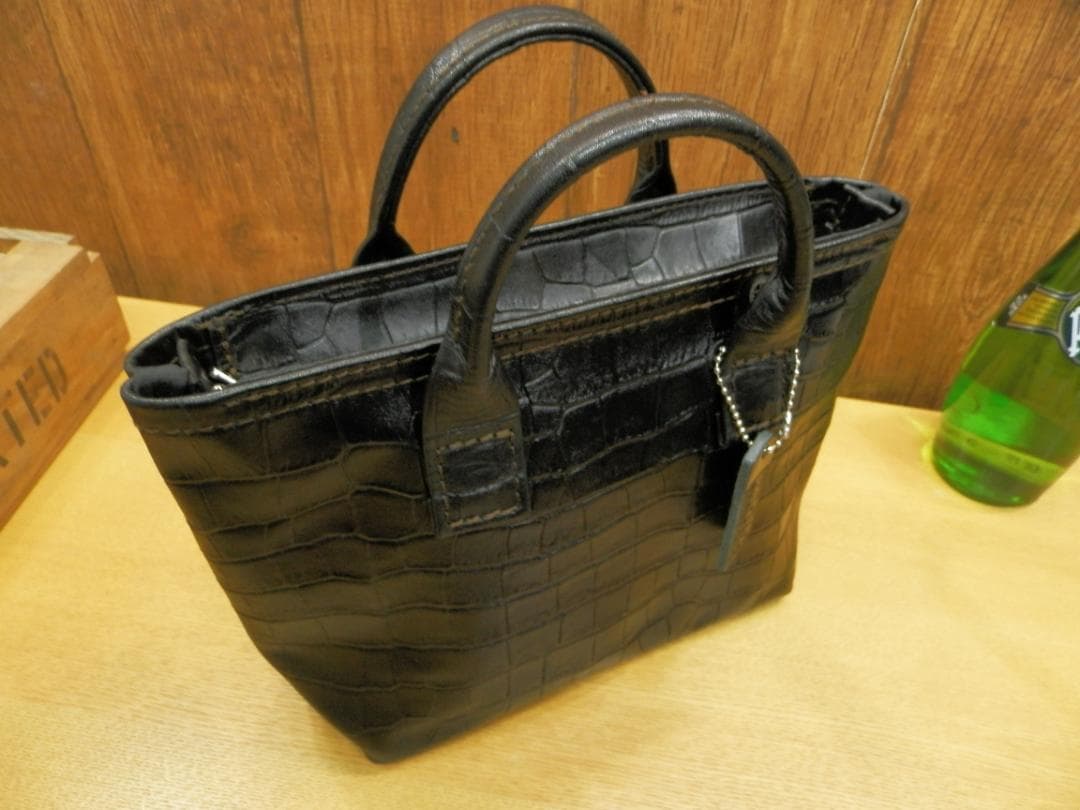 ☆Yさま専用です☆Sサイズ黒クロコ柄レザー　カスタム