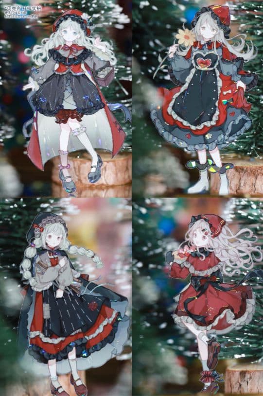 のこり２✩J1027＃黑森林童话(贝壳光)komos切り売り海外人物マステ女の子