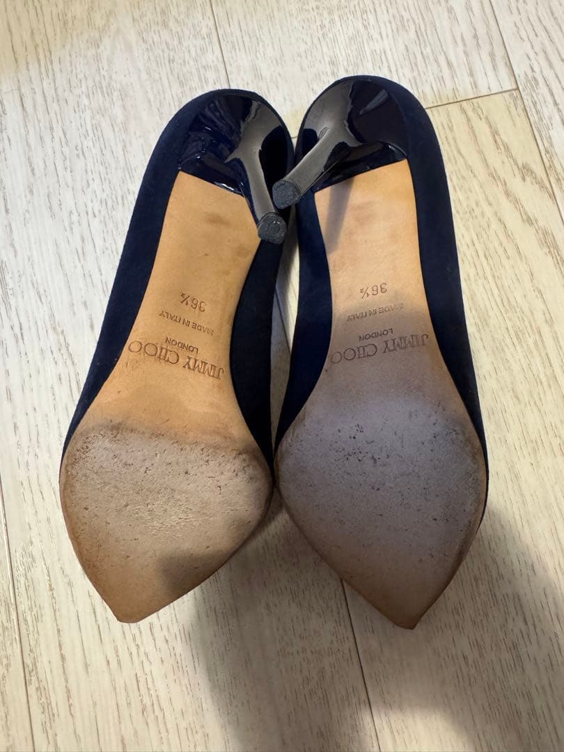 JIMMY CHOO ネイビー ハイヒール36ハーフ