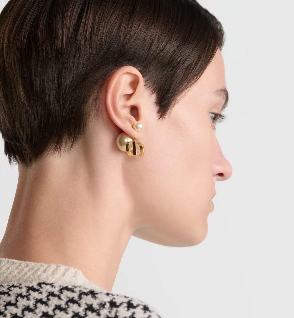 Dior Tribales ピアス　ゴールド　パール