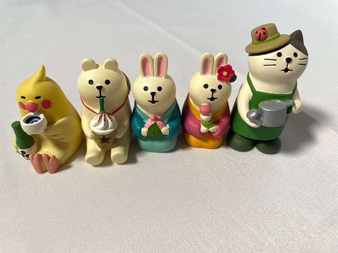 コンコンブル　レア　まとめ売り　庭師ねこ　和菓子うさぎ　しろくまアイスカプチーノ