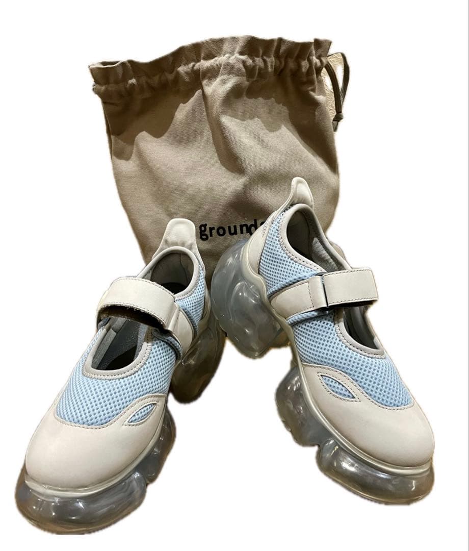 MOOPIE MARY JANE グレー/アイスグレー