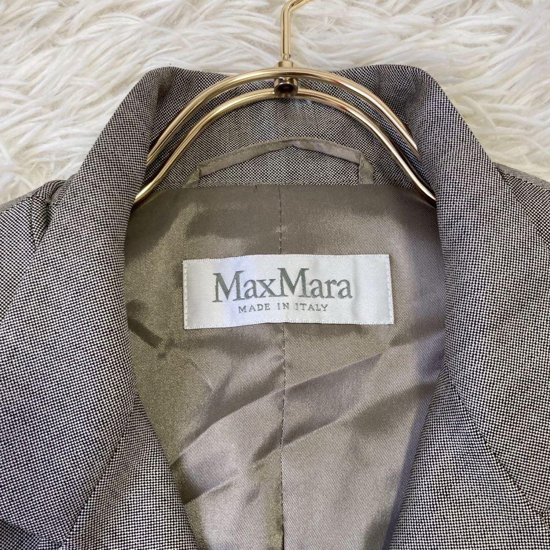 《良品》 Мах mara セットアップ パンツスーツ グレー 42 オフィス