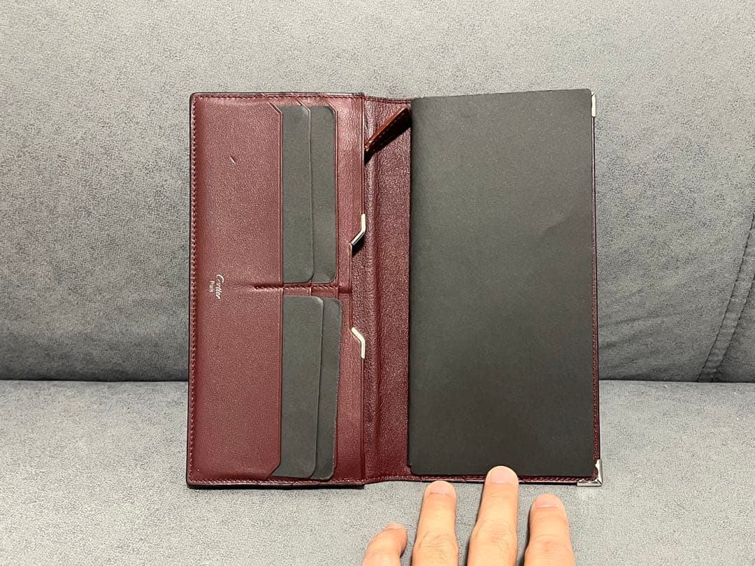 【新品・未使用】Cartier ブラック 長財布