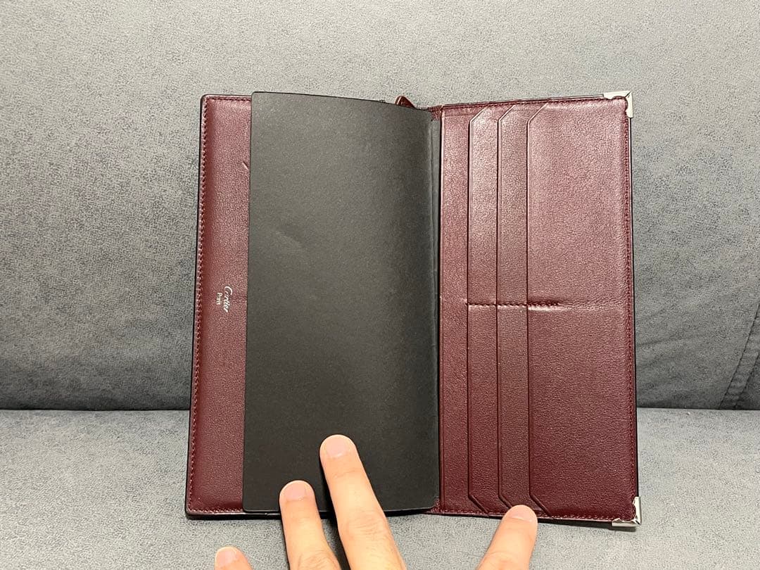 【新品・未使用】Cartier ブラック 長財布