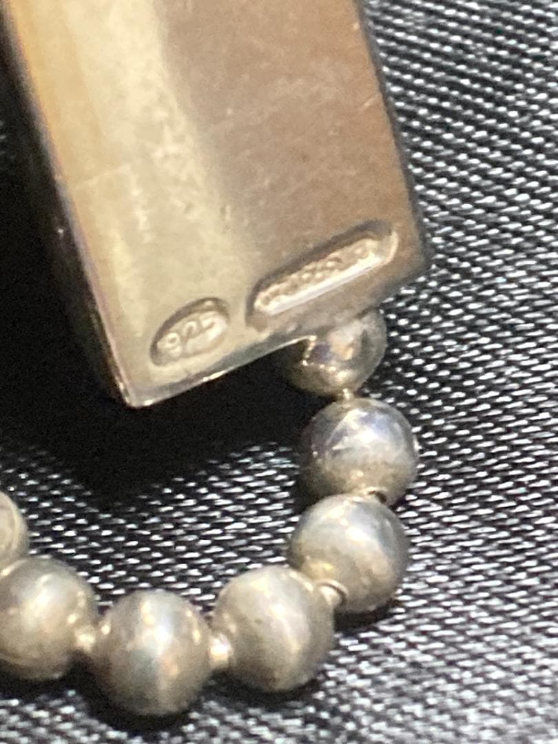 グッチ ネックレス チョーカー プレート ボールチェーン シルバー 925