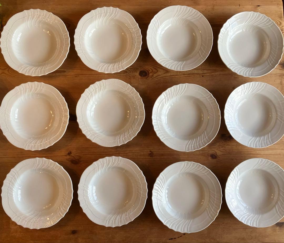 イジクラCEOジノリベッキオホワイト20スーププレート×12