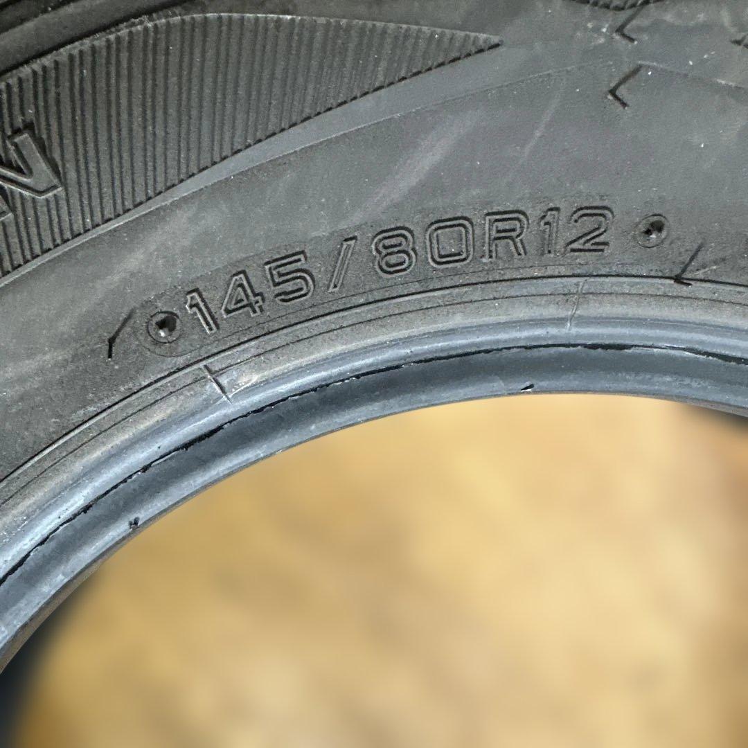 ダンロップ 145/80R12 冬用タイヤ 2021年 4本(0-51)