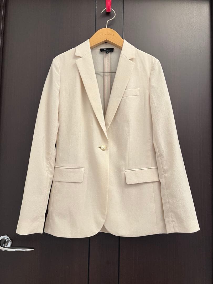 theory Crisp Poly ウォッシャブル　夏用パンツスーツ