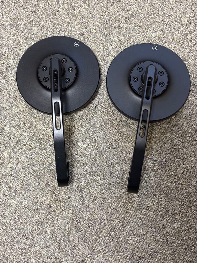 HIGHSIDER バーエンドミラー モンタナ スリム ブラストブラック *2