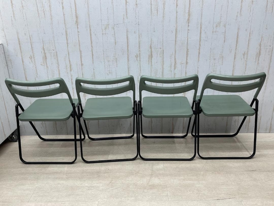 axona AICHI 折りたたみ椅子 MILO 4脚 フラットスタッキング　②