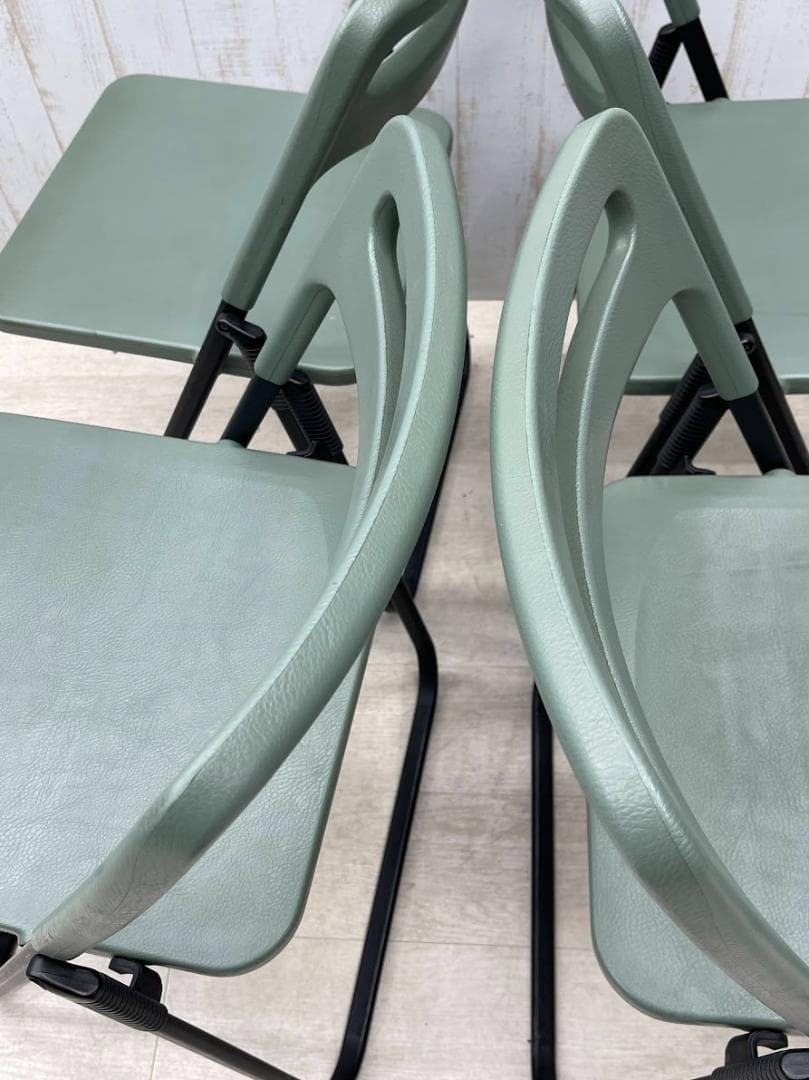 axona AICHI 折りたたみ椅子 MILO 4脚 フラットスタッキング　②