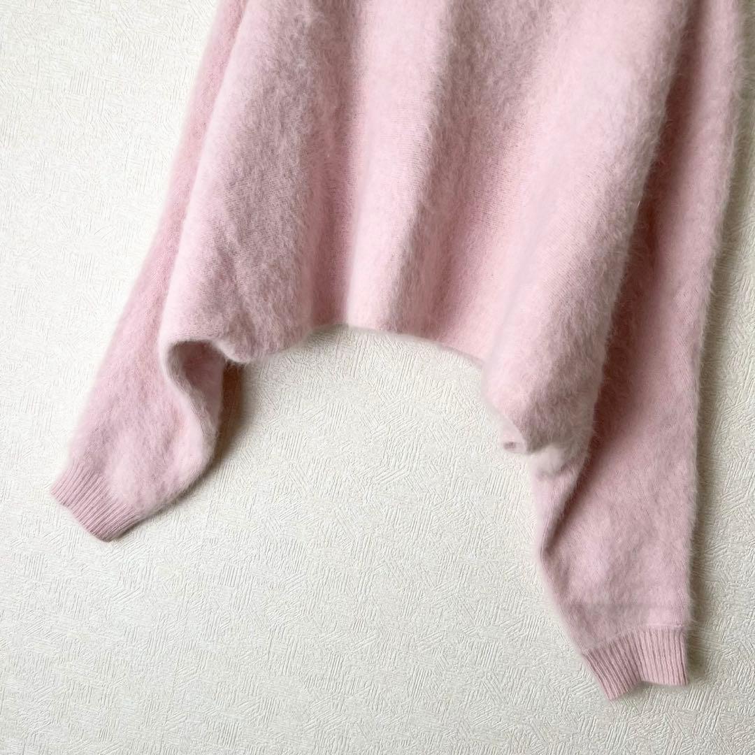 BRILL 25AW FOXカシミヤポンチョプルオーバー ライトピンク
