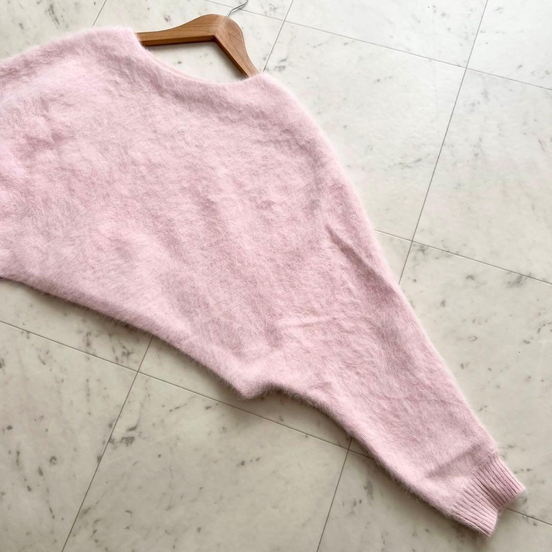 BRILL 25AW FOXカシミヤポンチョプルオーバー ライトピンク