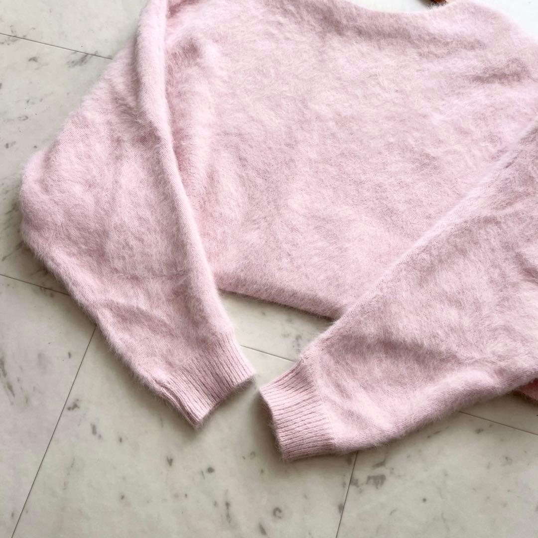 BRILL 25AW FOXカシミヤポンチョプルオーバー ライトピンク