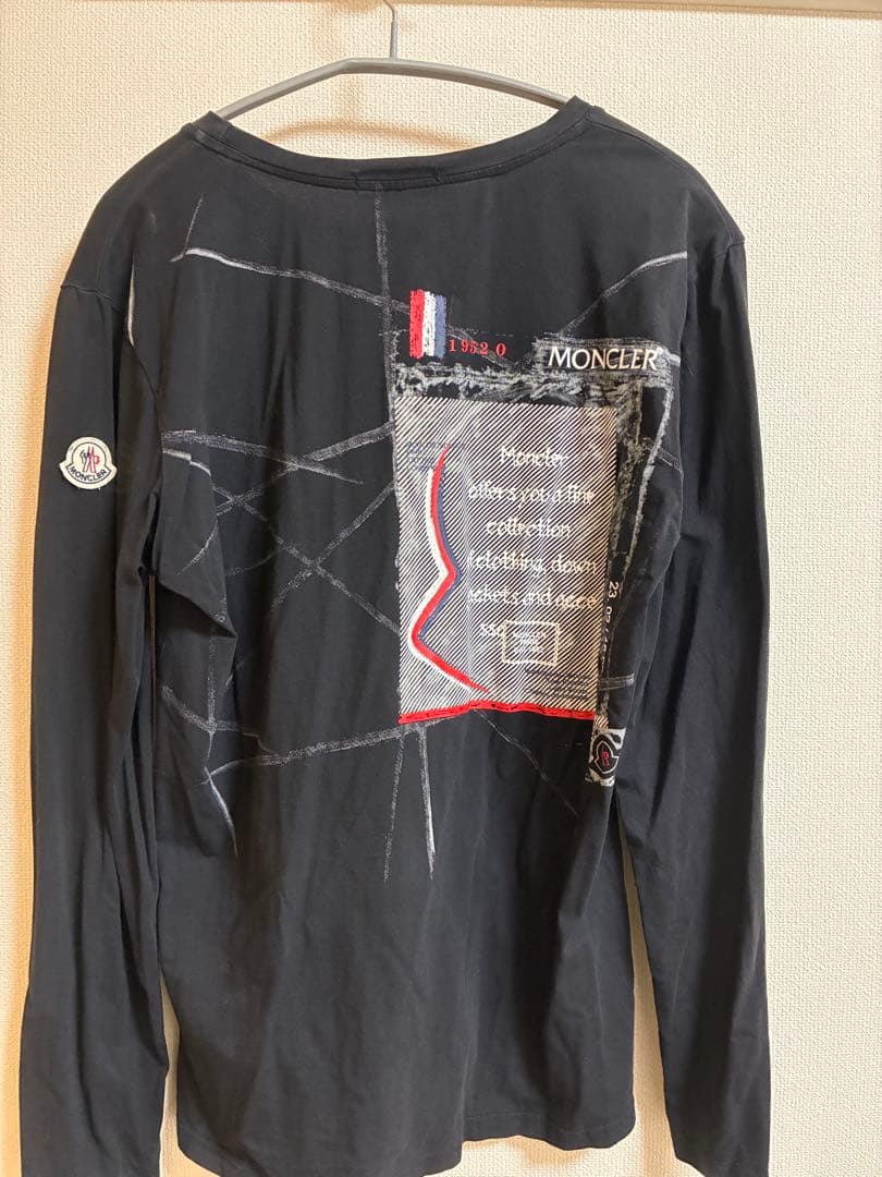 MONCLER モンクレール 長袖 ロンT ワッペン 黒 L 即発送可能