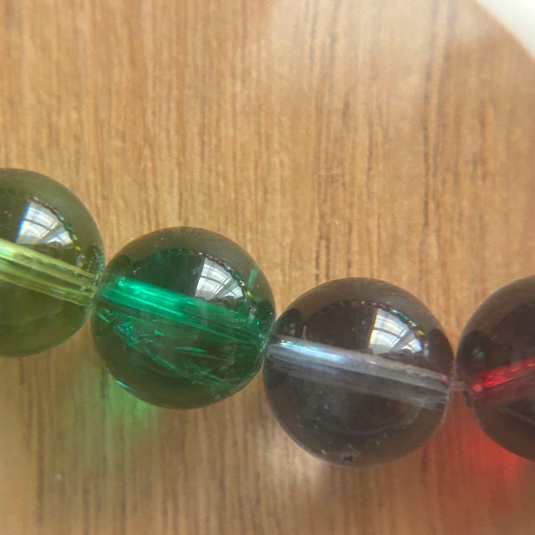 翡翠 ヒスイ ブレスレット 高品質 カラフル 虹 8~10mm