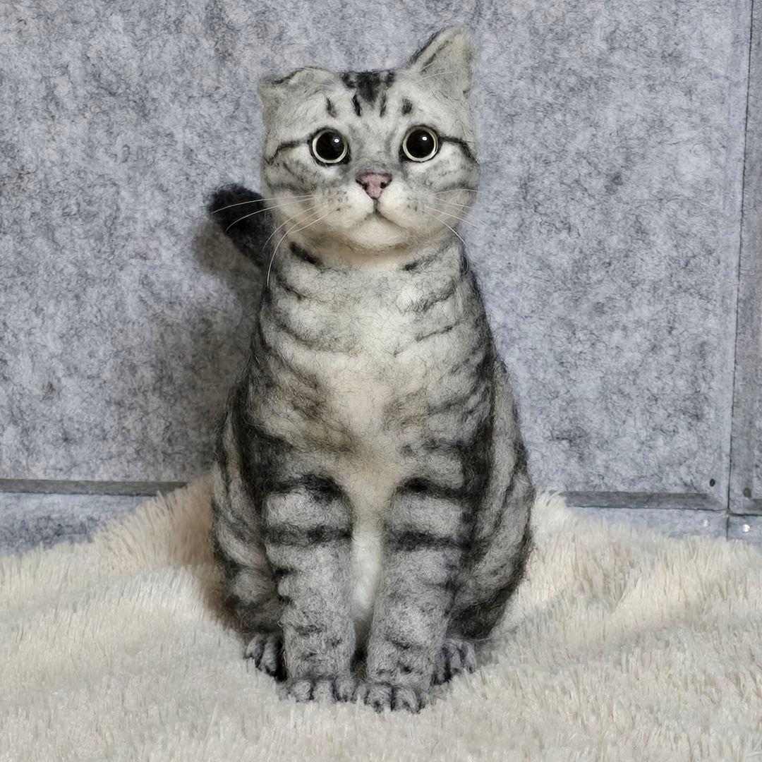 羊毛フェルト オーダー猫 k.様