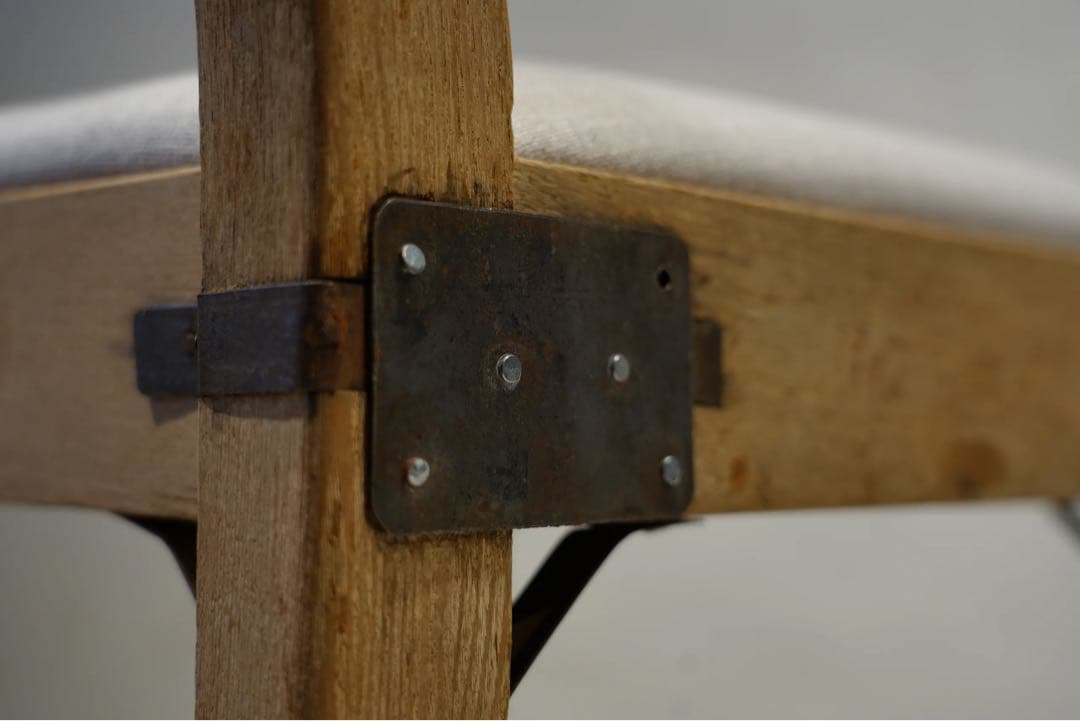 昭和初期　ビンテージチェア　栗材　アンティーク　椅子　無骨