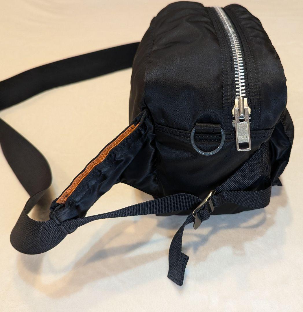 KK 【極美品】PORTER タンカー ボディバッグ ブラック