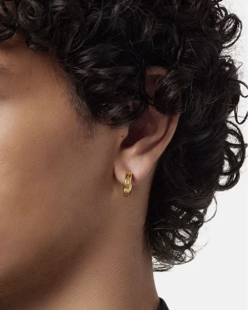 新品箱入り！　VERSACE グレカ　スモール　ピアス　ユニセックス
