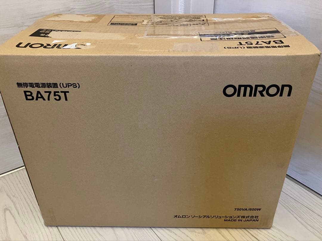 UPS(無停電電源装置) OMRON BA75T UPS 750VA/600W