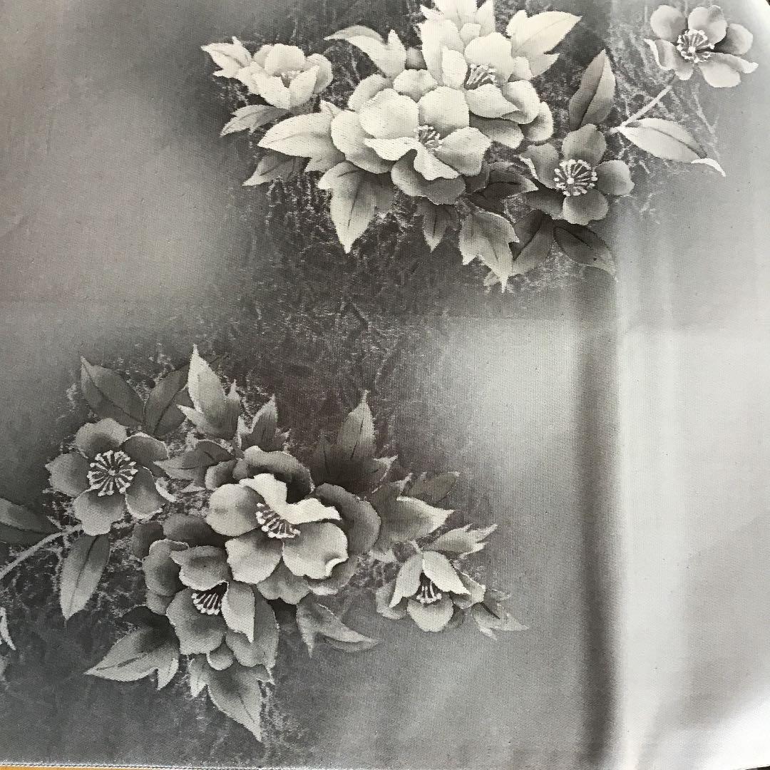 クリスマスローズ、正絹。