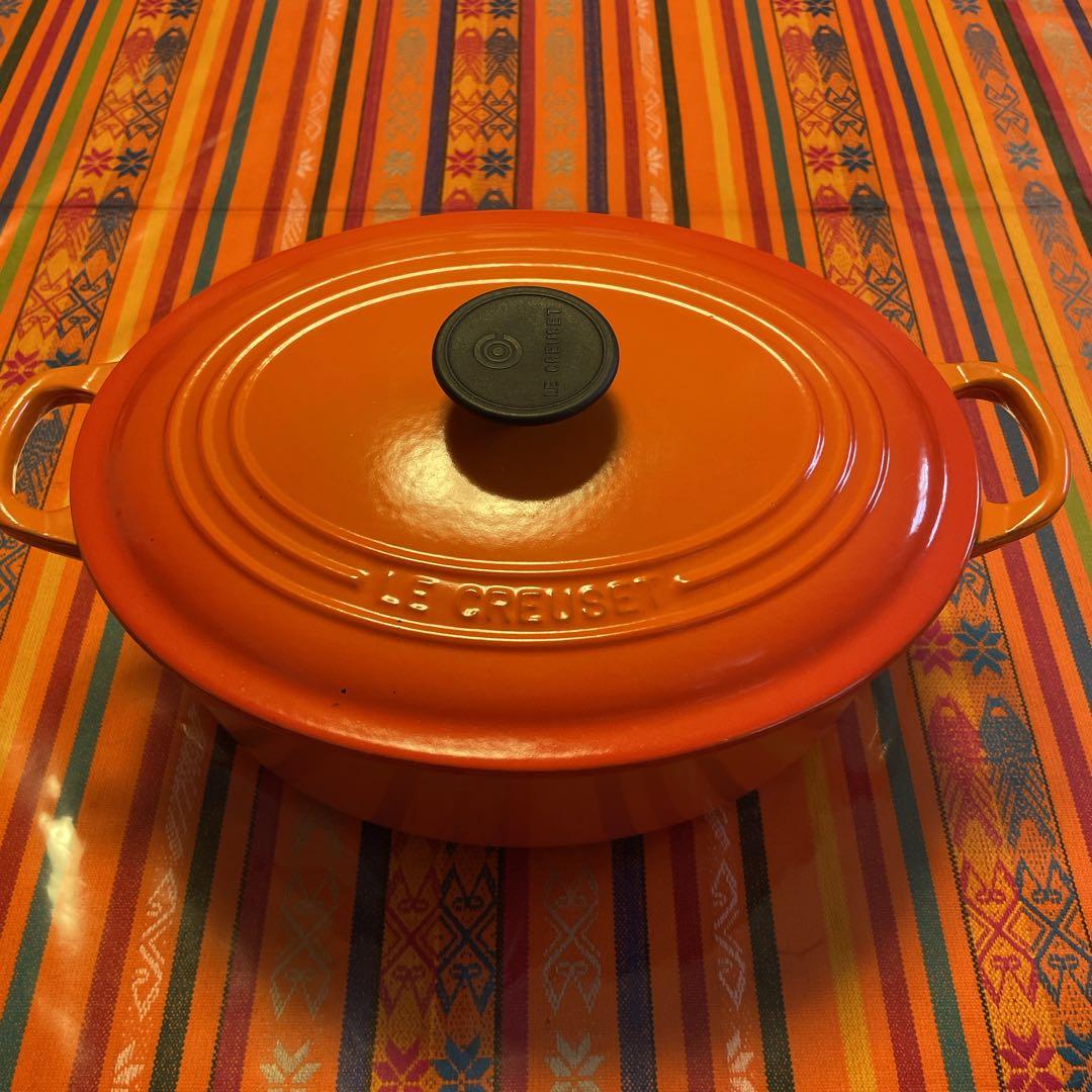 ル・クルーゼ　ココットオーバル27cm オレンジ