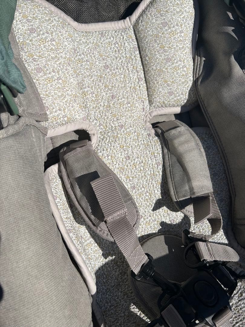 エアバギー ココダブルフロムバース　グリーン　双子年子ベビーカー　付属品あり