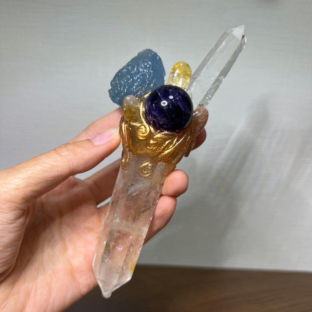 癒しページ　天然石　マジックワンド　置物インテリア