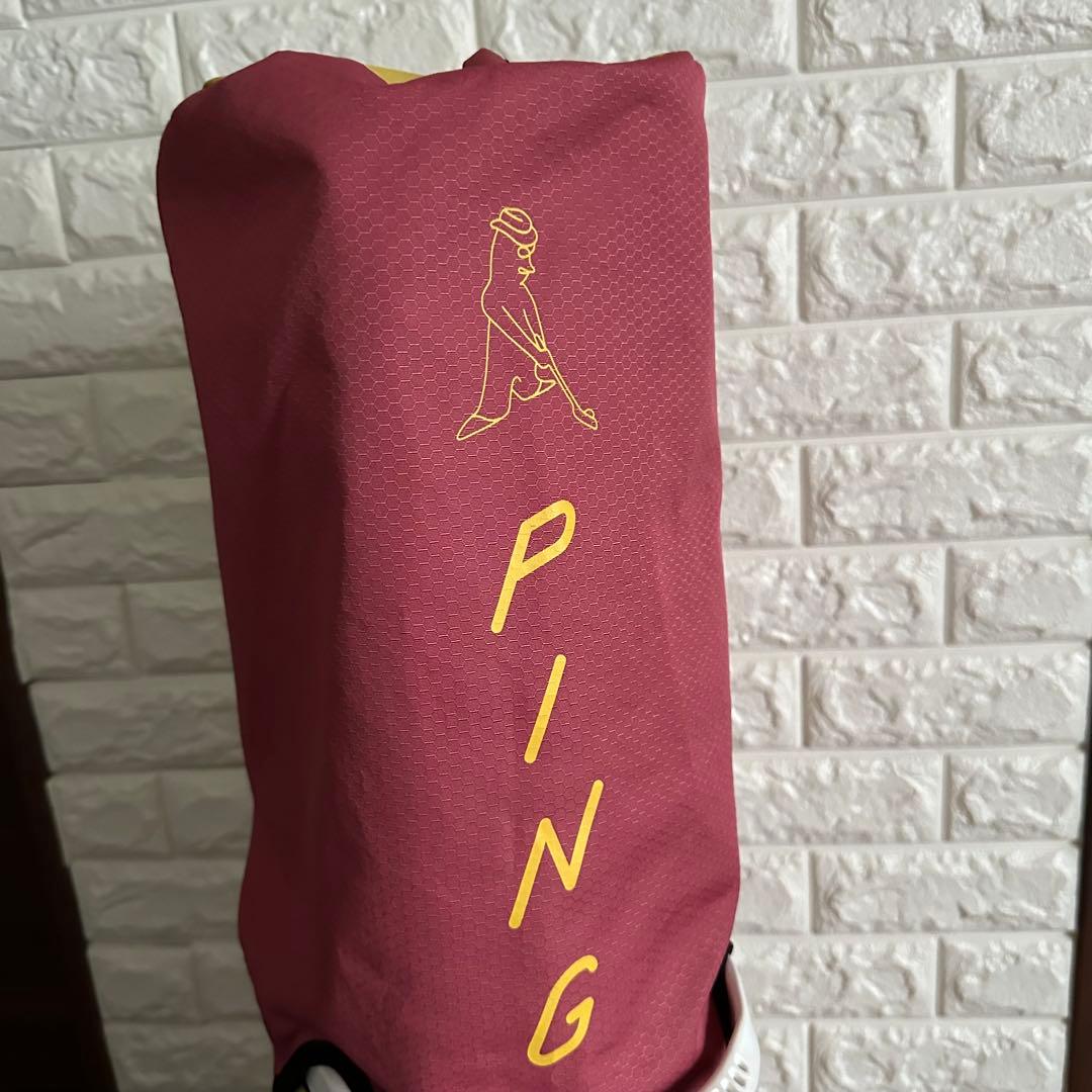 希少 ピン PING CB-P225 限定 マルーンゴールド キャディバッグ