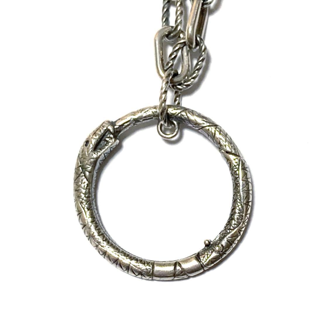 GUCCI グッチ ウロボロス 約61cm シルバー ネックレス