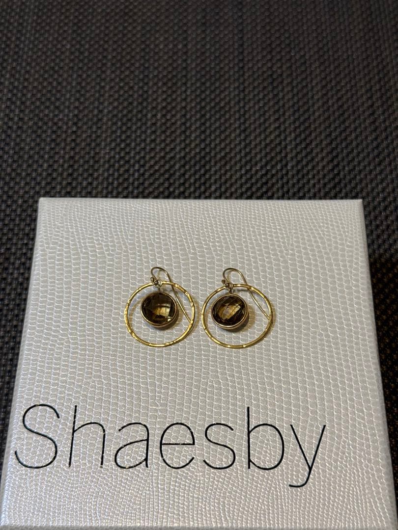 ◆◇Shaesby スモーキークォーツ フック ピアス ◇◆