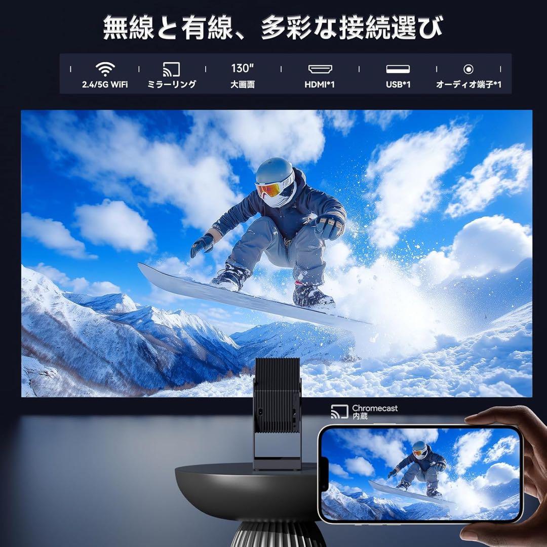 Wanbo Cube 2 Pro プロジェクター短焦点　Android TV搭載