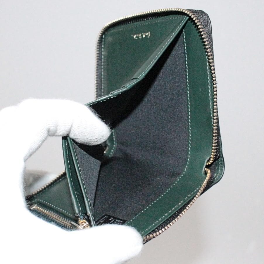 新品 ポールスミス 47300円 コードバン ラウンドファスナー折り財布 黒