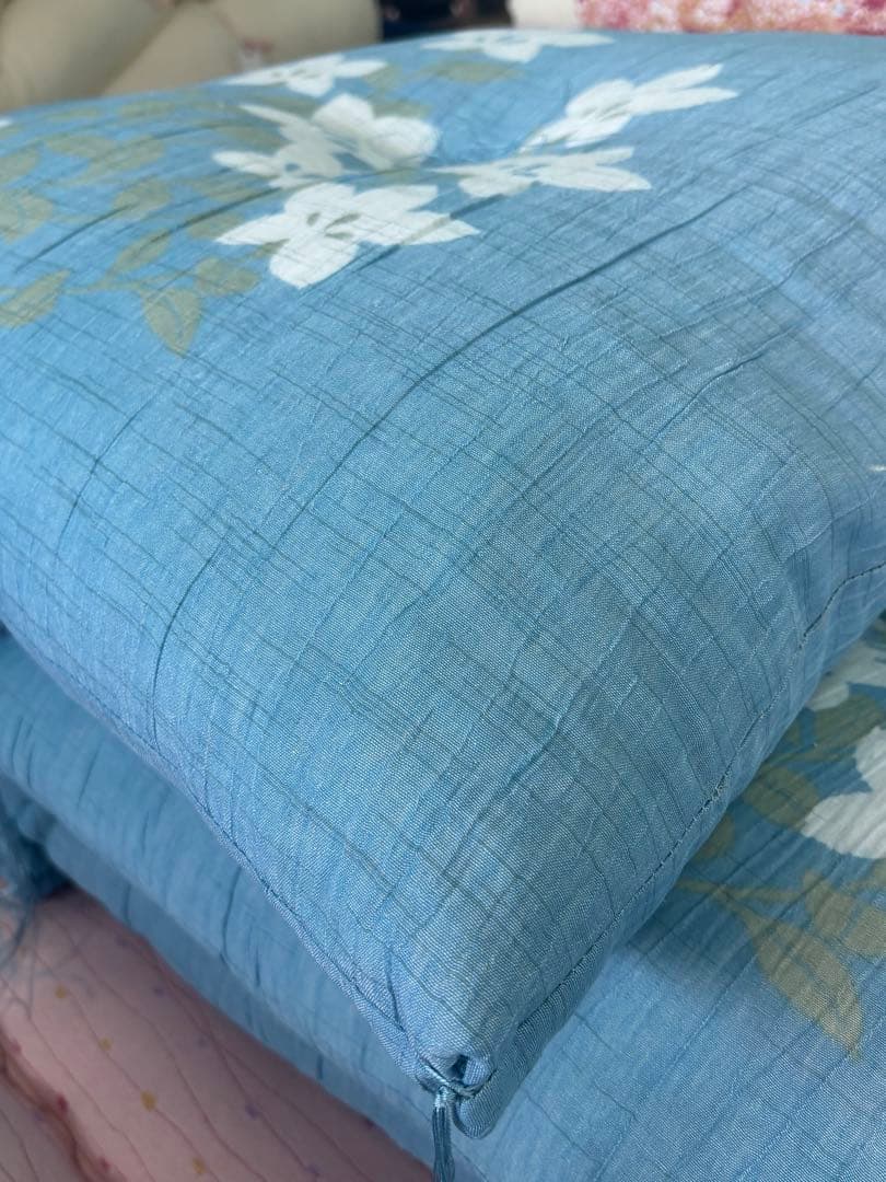 夏座布団　わ座布団　日本製　手作り55×59 5枚組