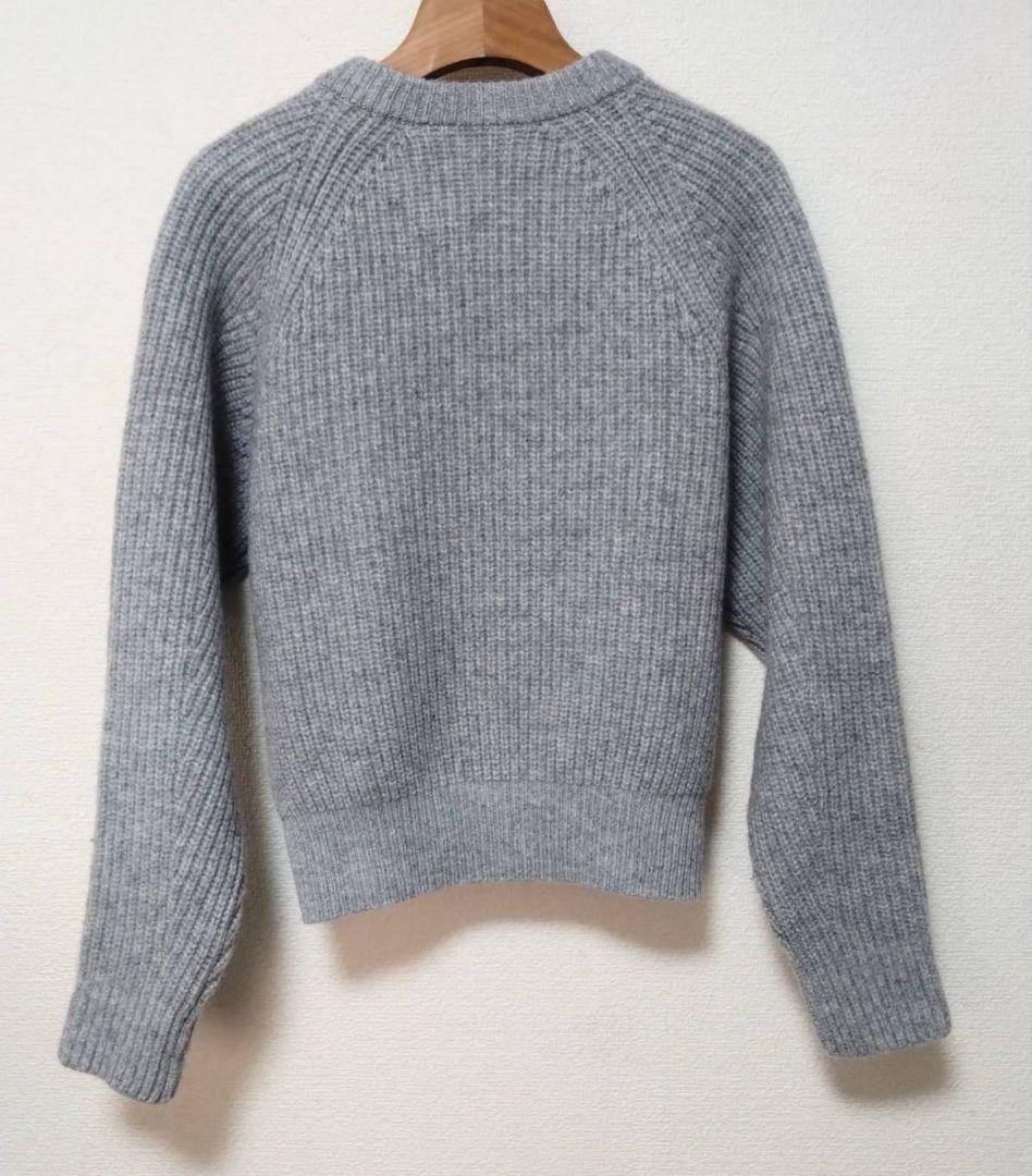 美品ATON 24AW WOOL CASHMERE SILK クルーネック 02