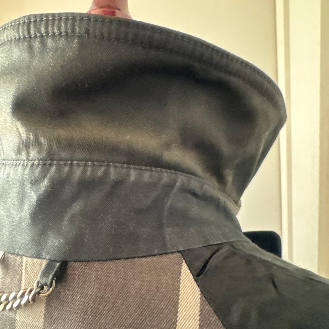BURBERRY LONDON トレンチコート ノバチェック ブラック LL