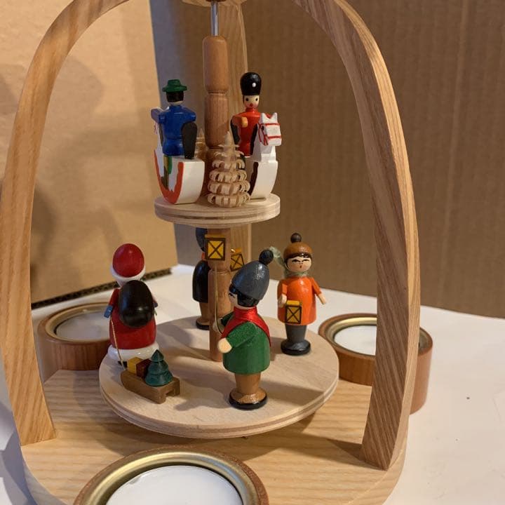 アトリエニキティキ   回転式キャンドルスタンド　3本アーチのクリスマス　新品